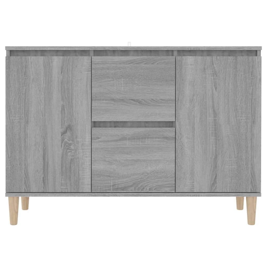 Dressoir 101x35x70 cm bewerkt hout grijs sonoma eikenkleurig is nu te koop bij PeponiXL, paradijselijk wonen!