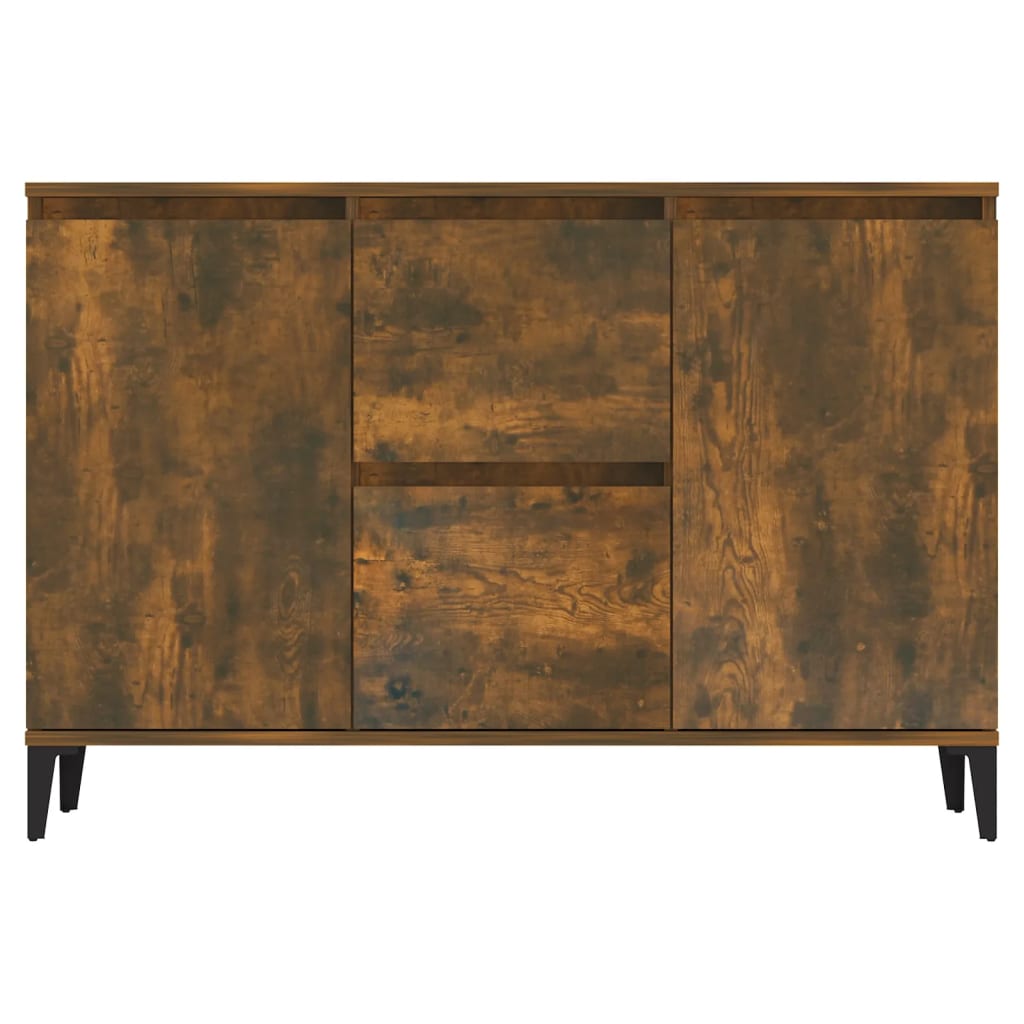 Dressoir 102x35x70 cm bewerkt hout gerookt eikenkleurig is nu te koop bij PeponiXL, paradijselijk wonen!