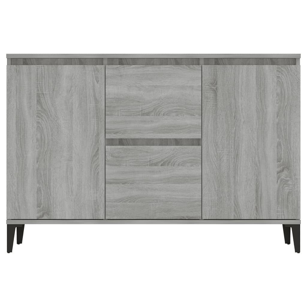 Dressoir 102x35x70 cm bewerkt hout grijs sonoma eikenkleurig is nu te koop bij PeponiXL, paradijselijk wonen!