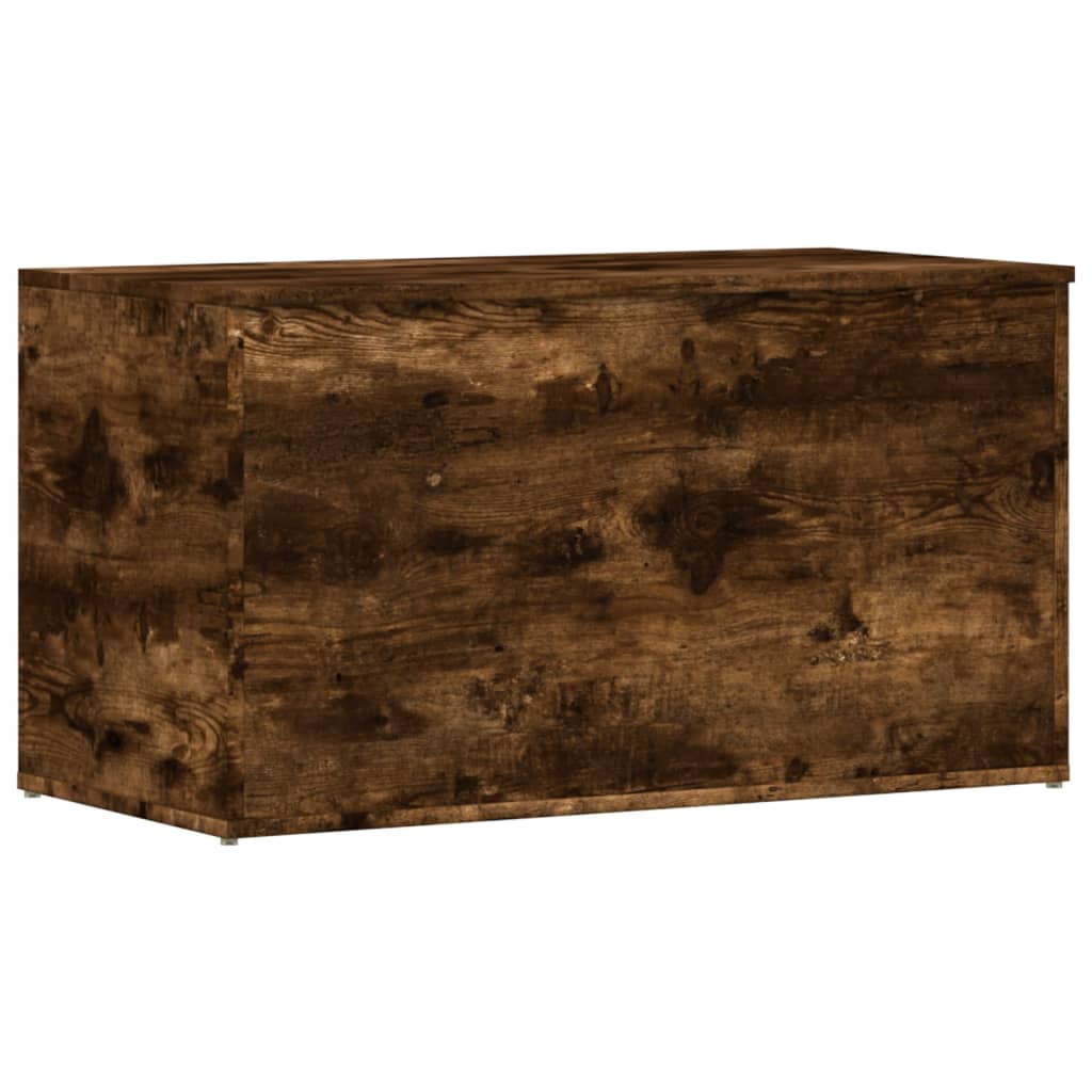 Opbergkist 84x42x46 cm bewerkt hout gerookt eikenkleurig is nu te koop bij PeponiXL, paradijselijk wonen!