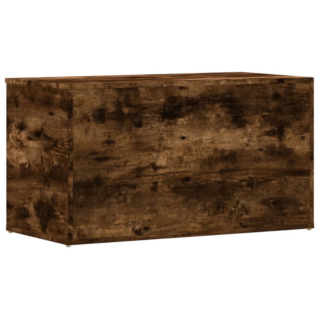 Opbergkist 84x42x46 cm bewerkt hout gerookt eikenkleurig is nu te koop bij PeponiXL, paradijselijk wonen!