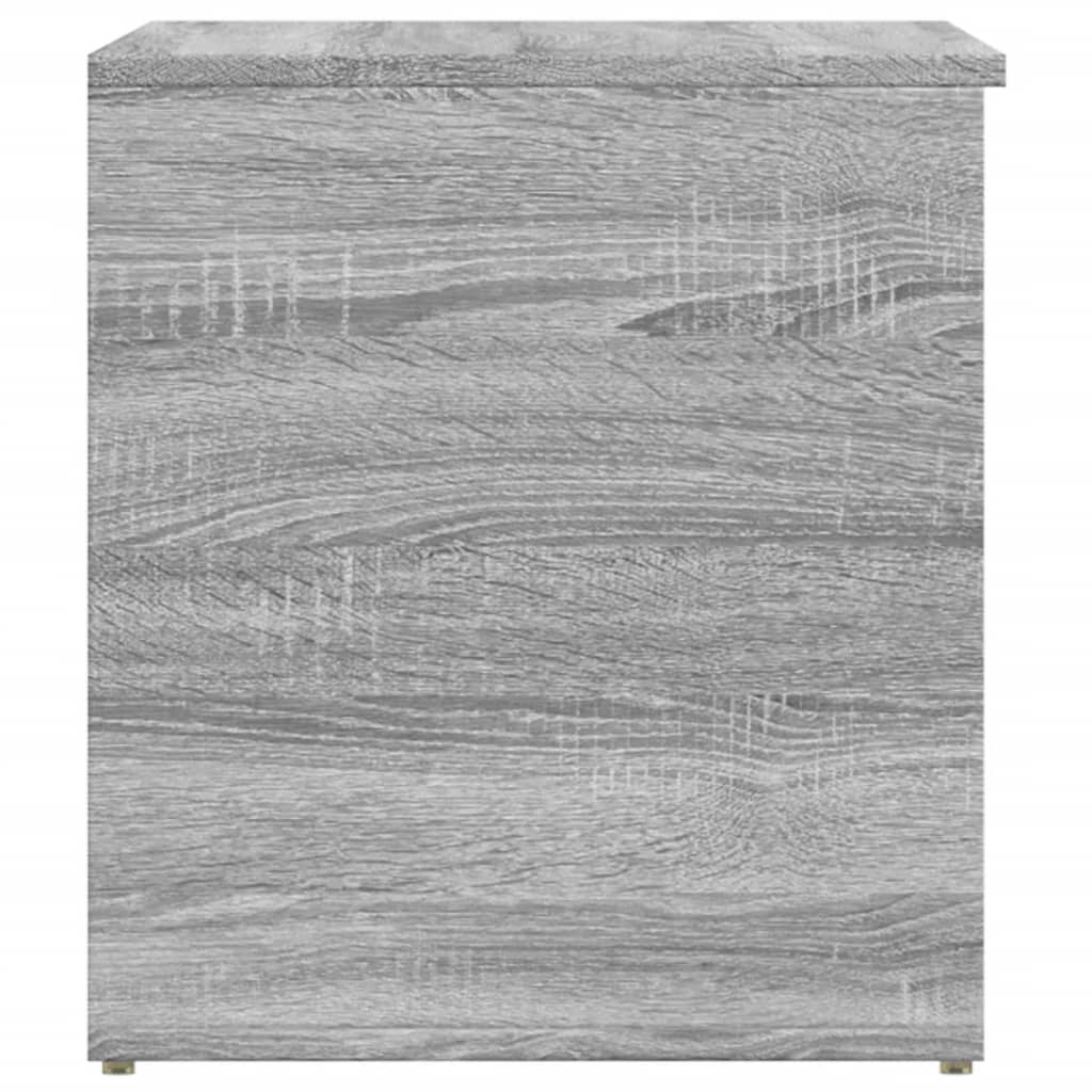 Opbergkist 84x42x46 cm bewerkt hout grijs sonoma eikenkleurig is nu te koop bij PeponiXL, paradijselijk wonen!