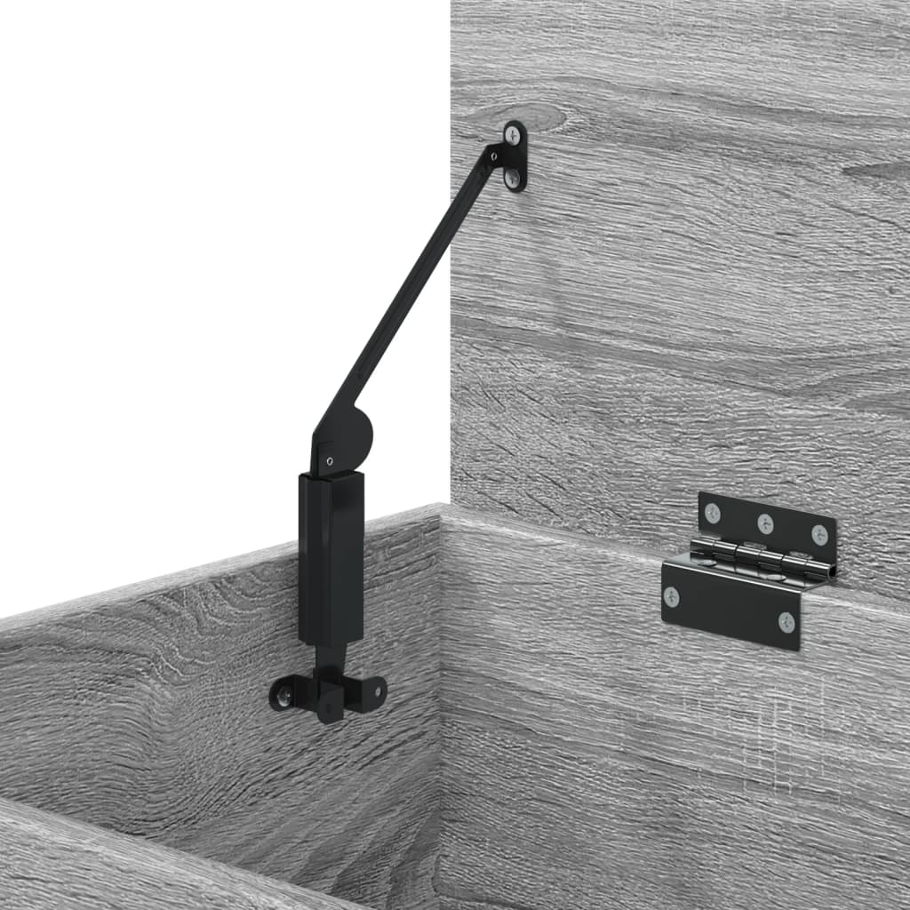 Opbergkist 84x42x46 cm bewerkt hout grijs sonoma eikenkleurig is nu te koop bij PeponiXL, paradijselijk wonen!