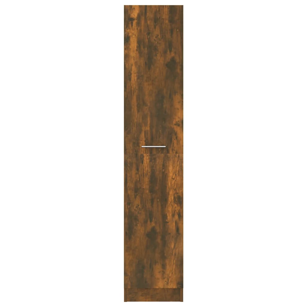 Apothekerskast 30x42,5x150 cm bewerkt hout gerookt eikenkleurig is nu te koop bij PeponiXL, paradijselijk wonen!
