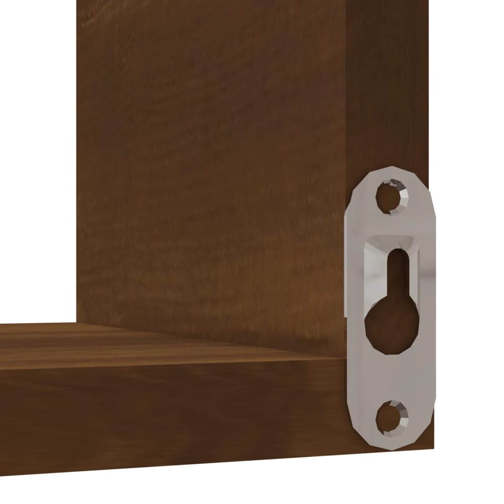 Hoekwandschap 40x40x50 cm bewerkt hout bruin eikenkleur is nu te koop bij PeponiXL, paradijselijk wonen!