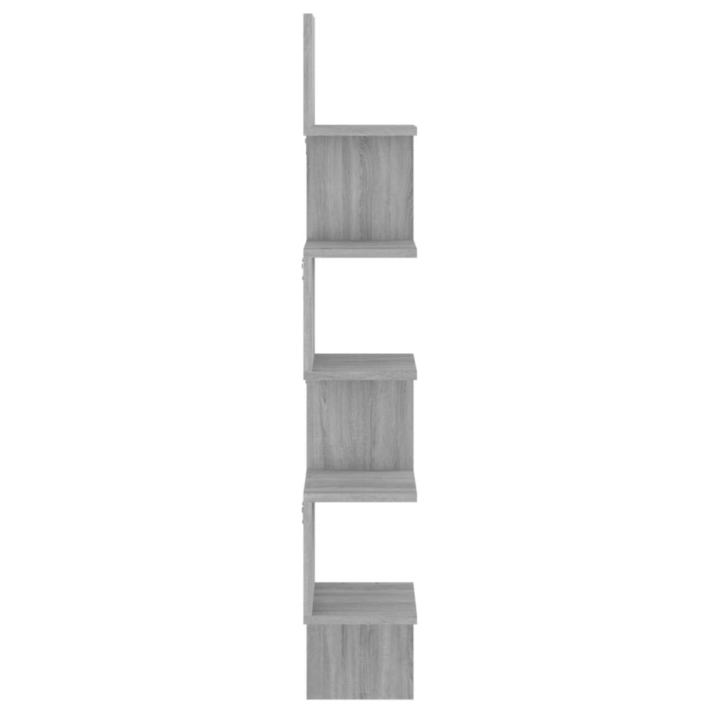 Hoekwandschap 20x20x127,5 cm bewerkt hout grijs sonoma eiken is nu te koop bij PeponiXL, paradijselijk wonen!