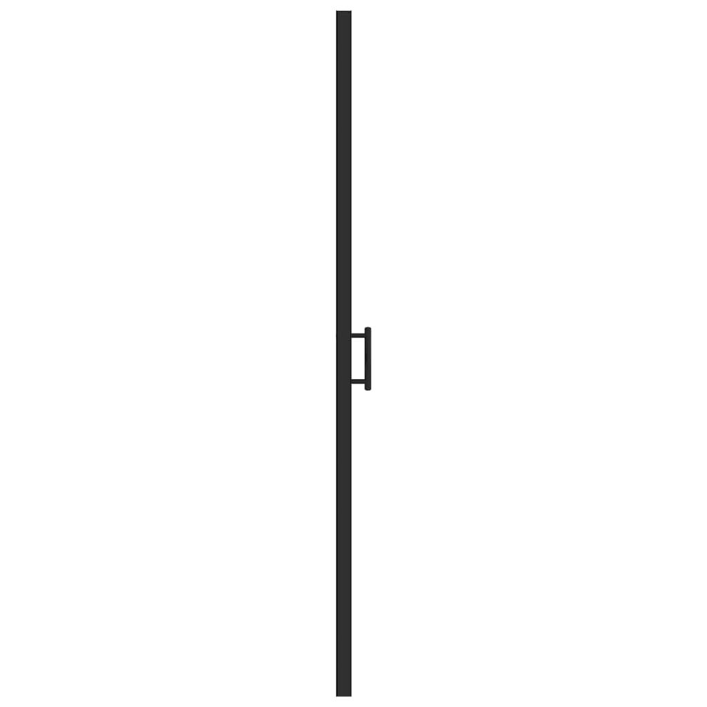 Douchedeur halfmat 100x178 cm gehard glas zwart is nu te koop bij PeponiXL, paradijselijk wonen!