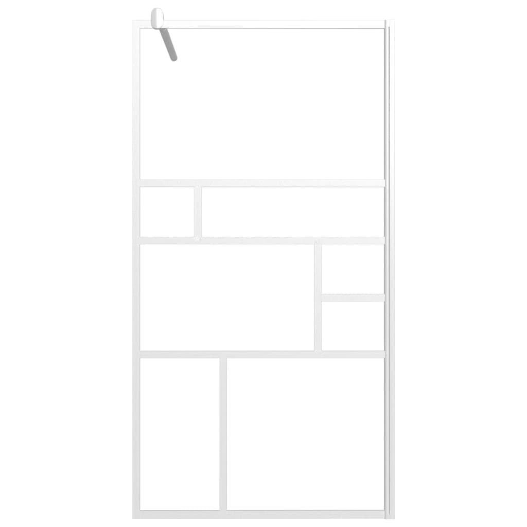 Inloopdouchewand 115x195 cm ESG-glas wit is nu te koop bij PeponiXL, paradijselijk wonen!