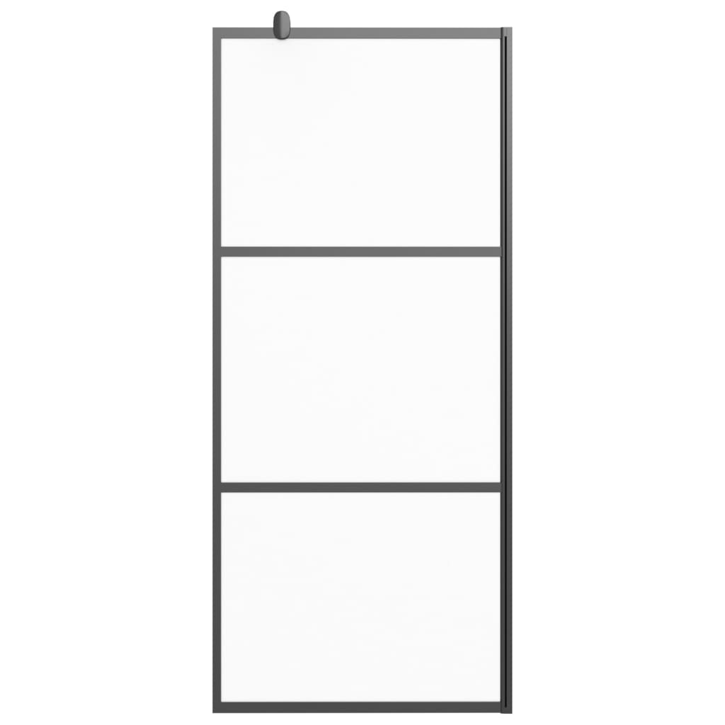 Inloopdouchewand 80x195 cm mat ESG-glas zwart is nu te koop bij PeponiXL, paradijselijk wonen!