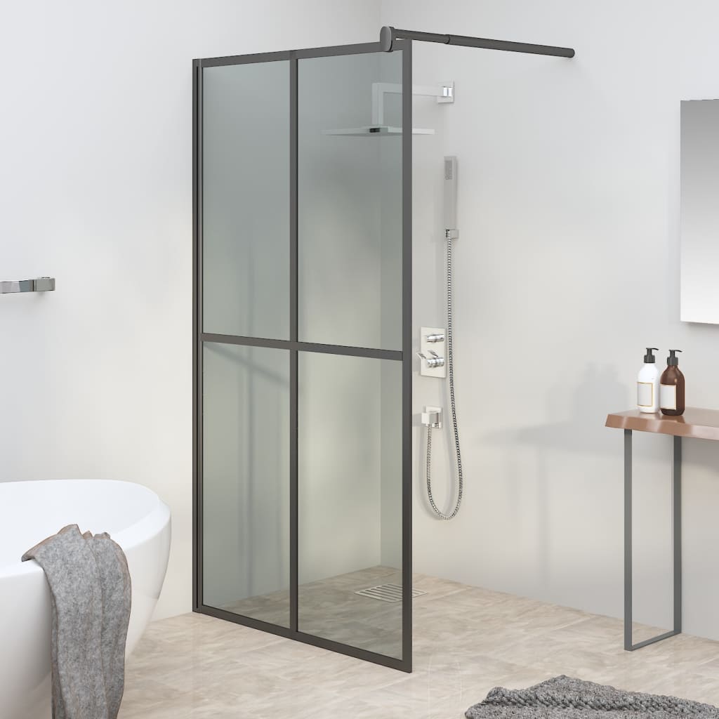Inloopdouchescherm 118x190 cm donker gehard glas is nu te koop bij PeponiXL, paradijselijk wonen!