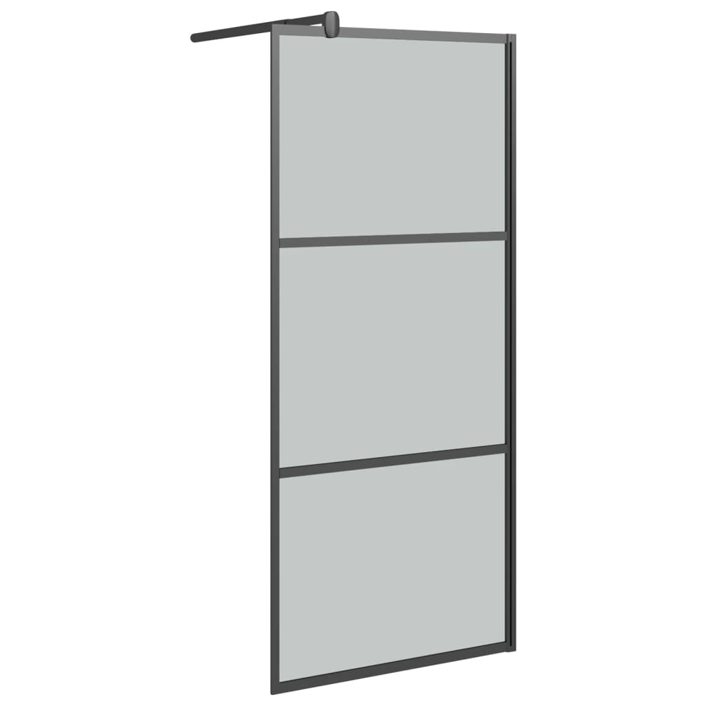 Inloopdouchewand 80x195 cm donker ESG-glas zwart is nu te koop bij PeponiXL, paradijselijk wonen!