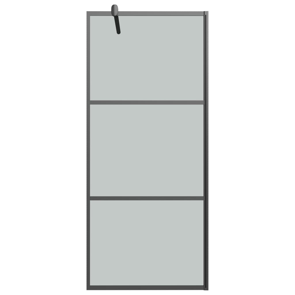 Inloopdouchewand 80x195 cm donker ESG-glas zwart is nu te koop bij PeponiXL, paradijselijk wonen!