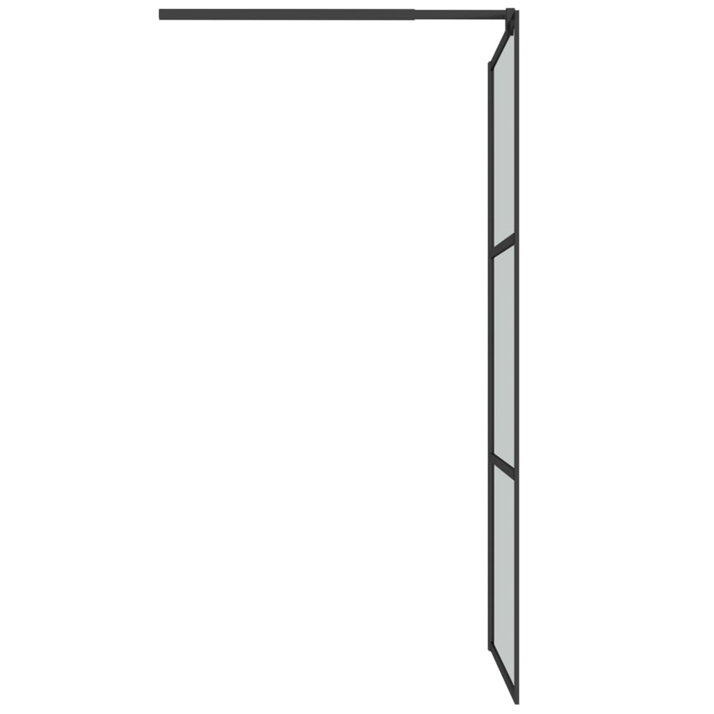 Inloopdouchewand 80x195 cm donker ESG-glas zwart is nu te koop bij PeponiXL, paradijselijk wonen!
