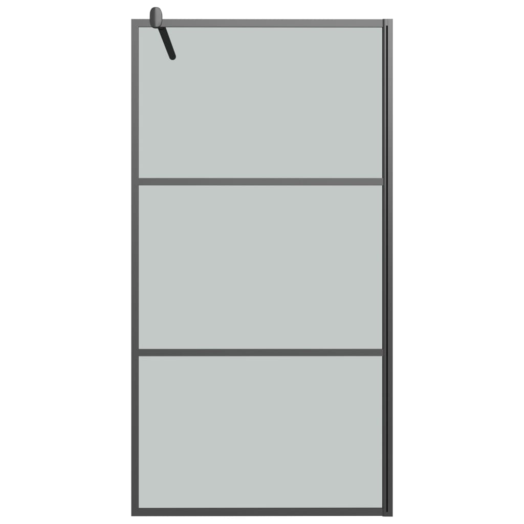 Inloopdouchewand 100x195 cm donker ESG-glas zwart is nu te koop bij PeponiXL, paradijselijk wonen!