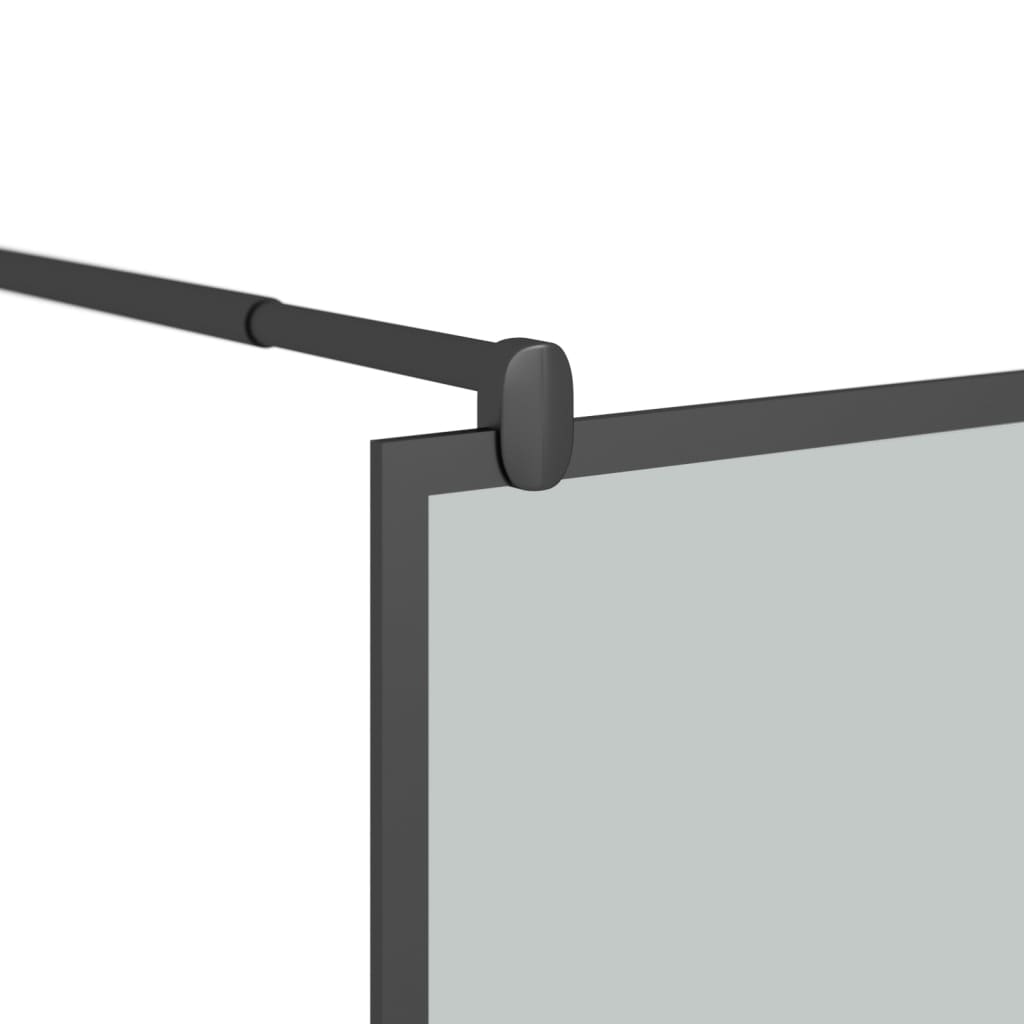 Inloopdouchewand 100x195 cm donker ESG-glas zwart is nu te koop bij PeponiXL, paradijselijk wonen!