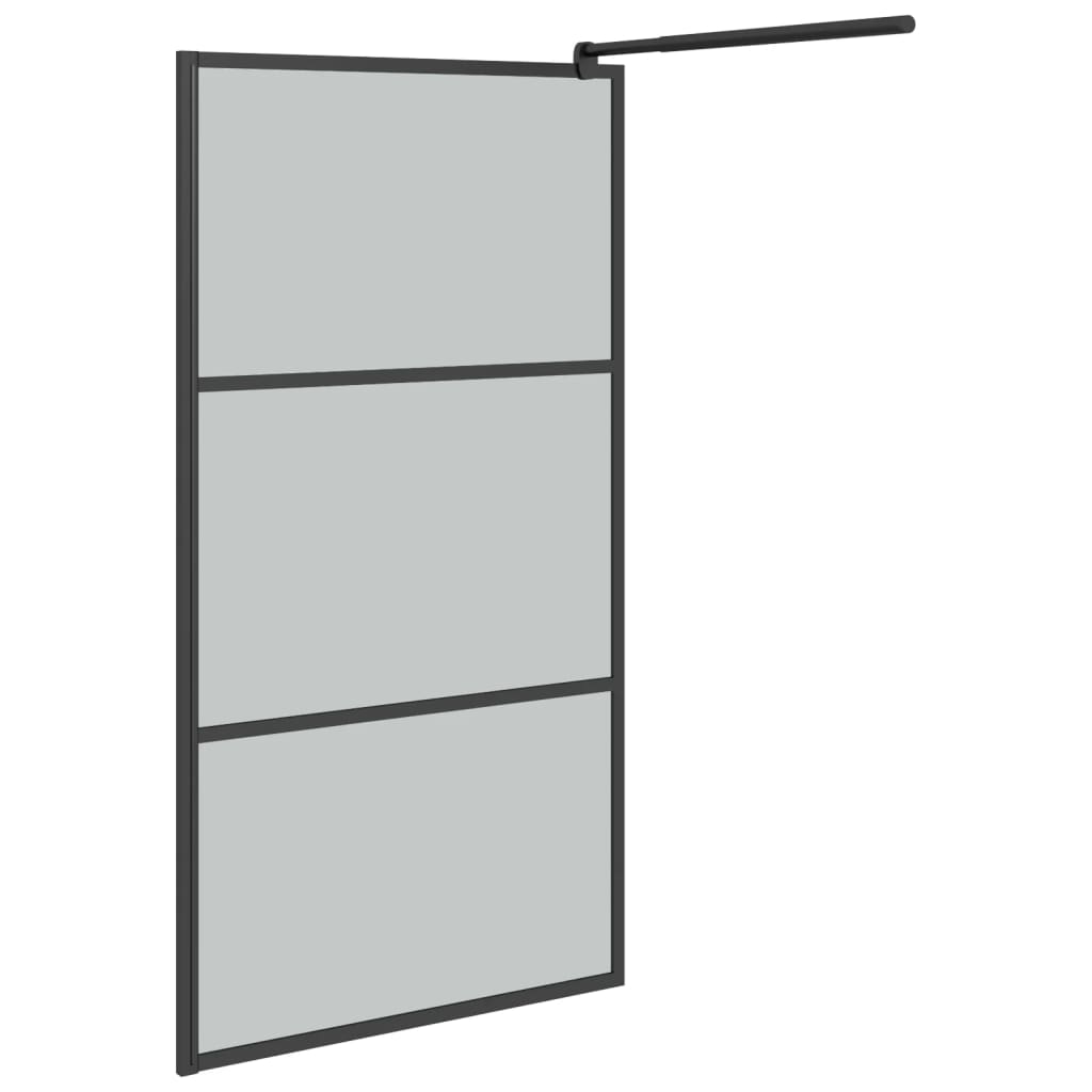 Inloopdouchewand 115x195 cm donker ESG-glas zwart is nu te koop bij PeponiXL, paradijselijk wonen!