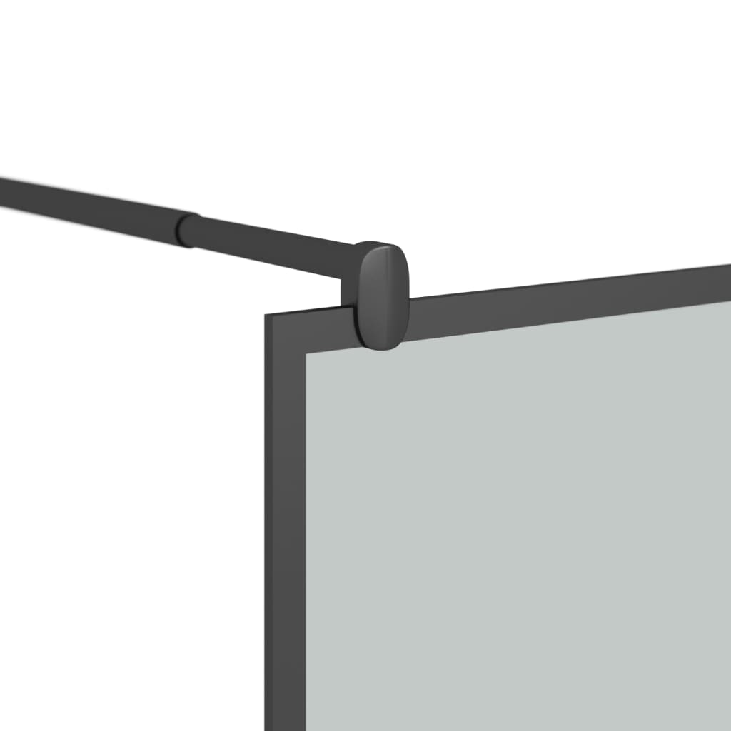 Inloopdouchewand 115x195 cm donker ESG-glas zwart is nu te koop bij PeponiXL, paradijselijk wonen!