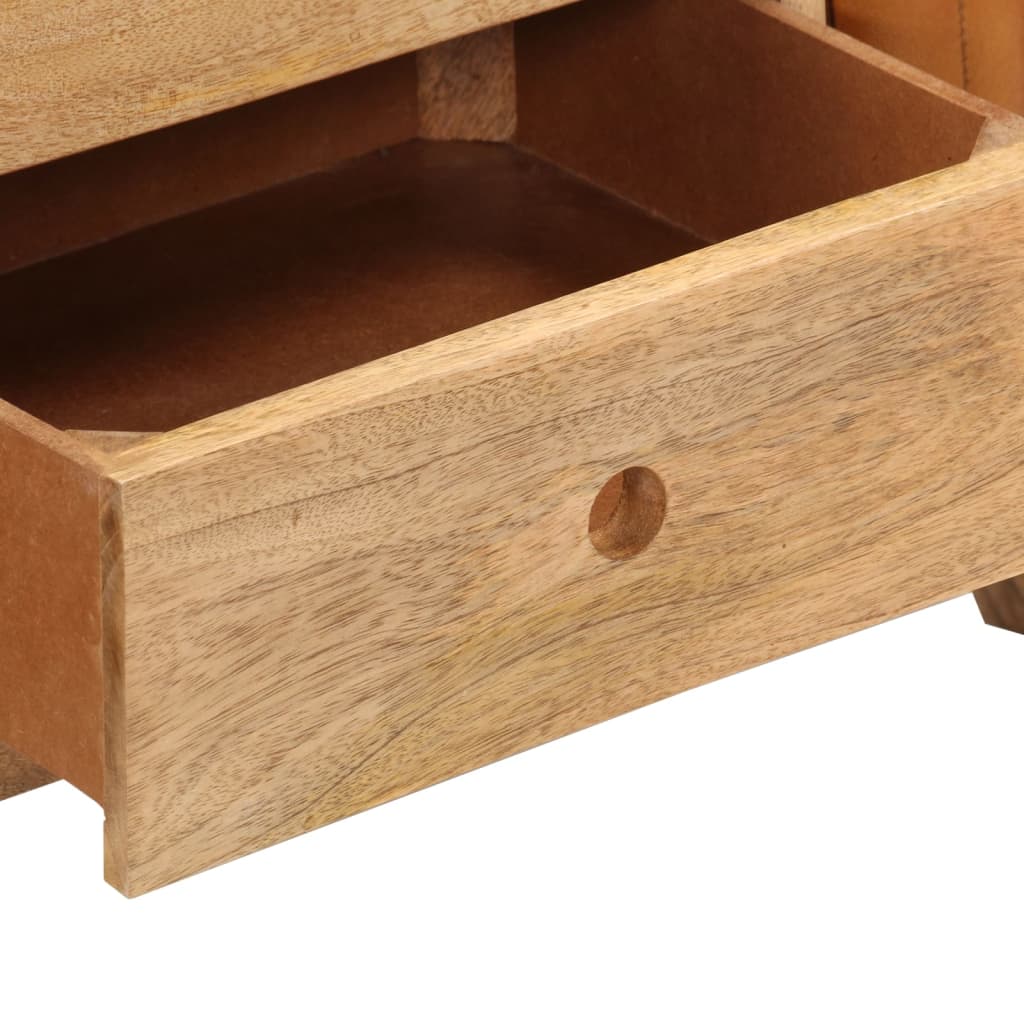 Bankje turnbok 107 cm echt geitenleer massief mangohout bruin is nu te koop bij PeponiXL, paradijselijk wonen!