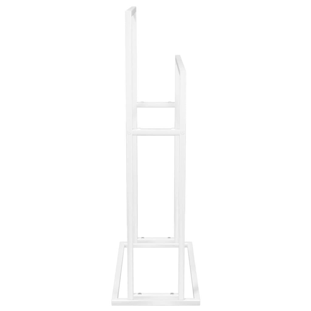 Handdoekenrek vrijstaand 48x24x78,5 cm ijzer wit is nu te koop bij PeponiXL, paradijselijk wonen!