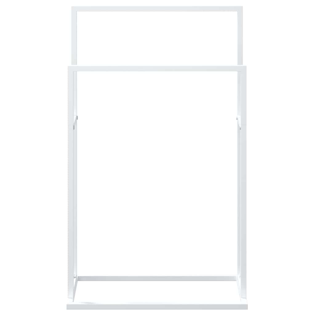 Handdoekenrek vrijstaand 48x24x78,5 cm ijzer wit is nu te koop bij PeponiXL, paradijselijk wonen!