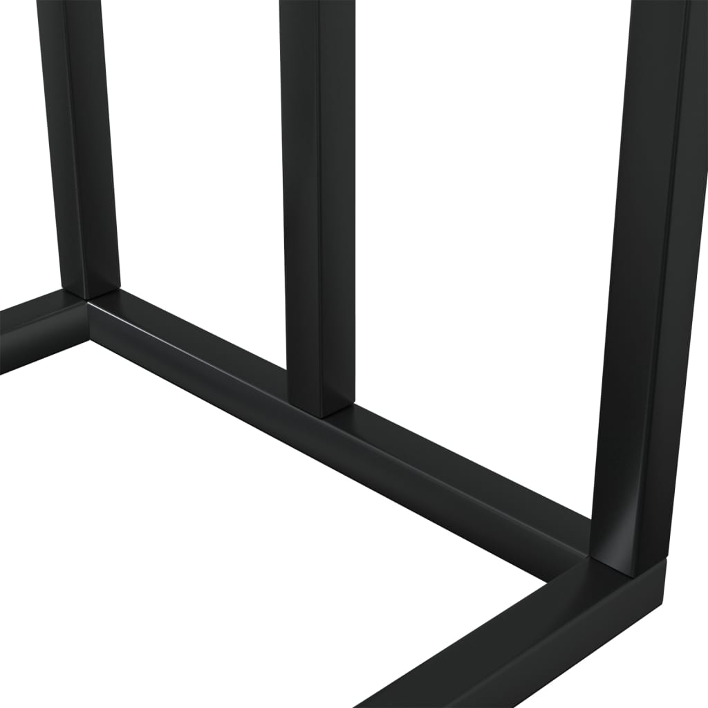 Handdoekenrek vrijstaand 48x24x79 cm ijzer zwart is nu te koop bij PeponiXL, paradijselijk wonen!