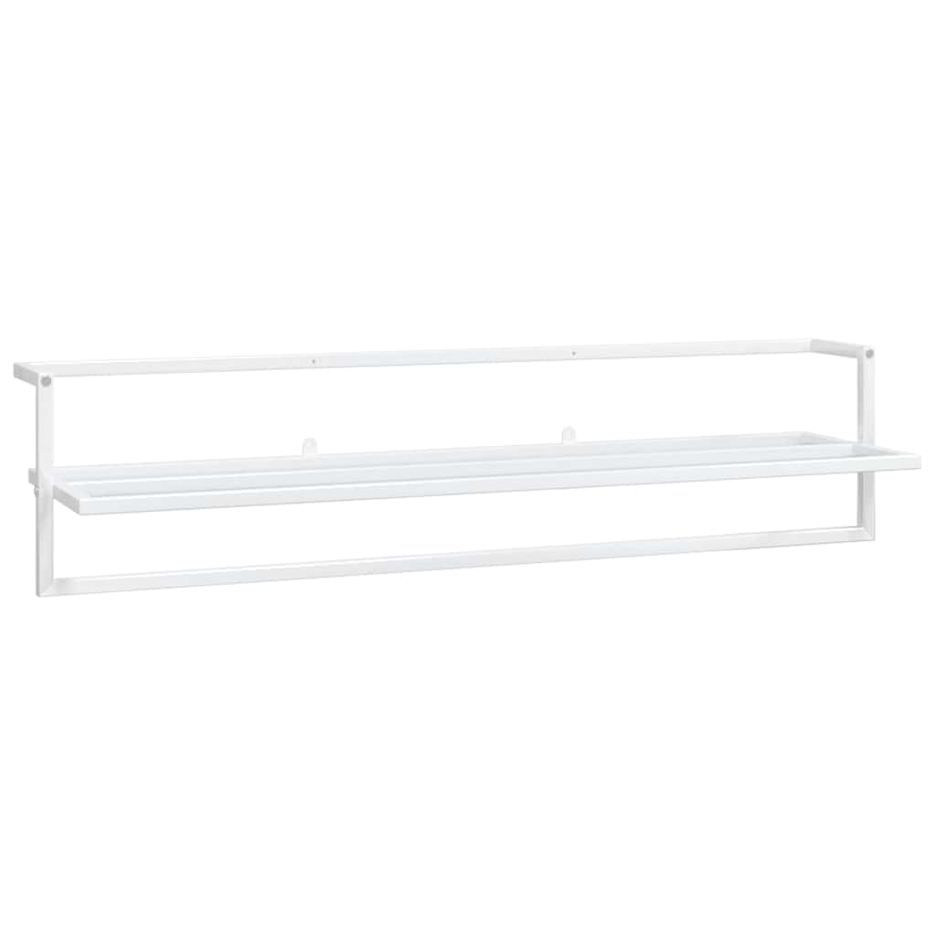Handdoekenrek 95x25x22 cm ijzer wit is nu te koop bij PeponiXL, paradijselijk wonen!