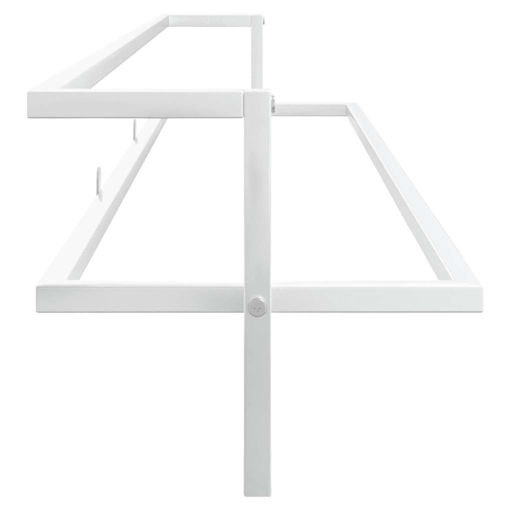 Handdoekenrek 95x25x22 cm ijzer wit is nu te koop bij PeponiXL, paradijselijk wonen!