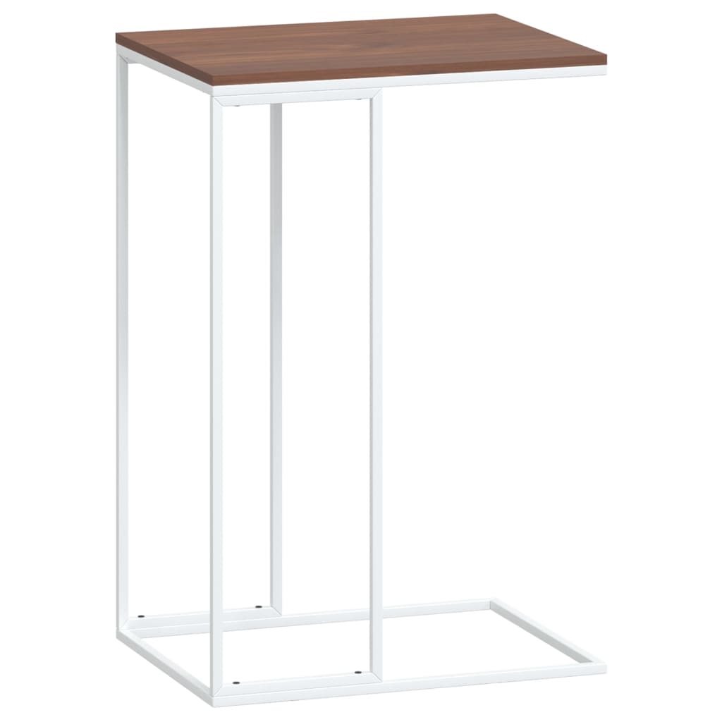Bijzettafel 40x30x59 cm bewerkt hout wit is nu te koop bij PeponiXL, paradijselijk wonen!