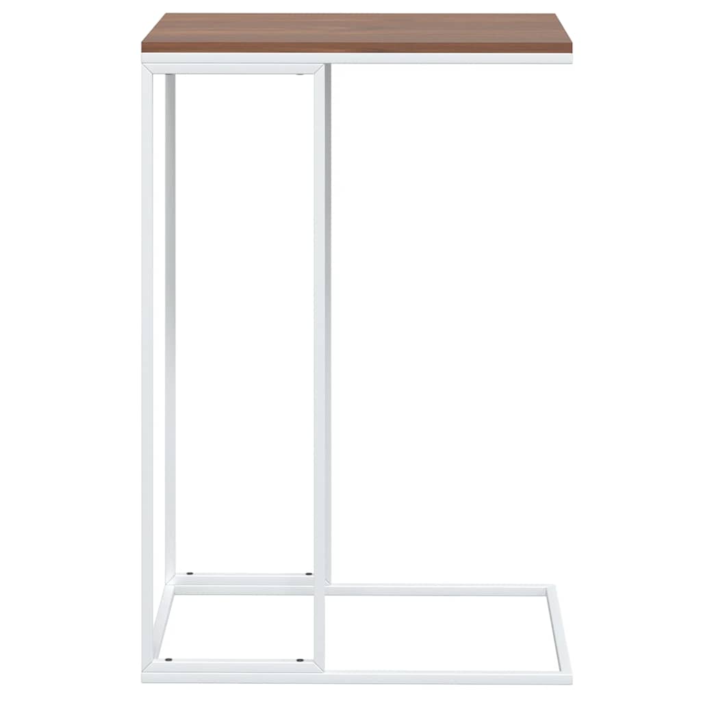 Bijzettafel 40x30x59 cm bewerkt hout wit is nu te koop bij PeponiXL, paradijselijk wonen!