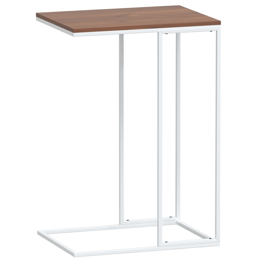 Bijzettafel 40x30x59 cm bewerkt hout wit is nu te koop bij PeponiXL, paradijselijk wonen!