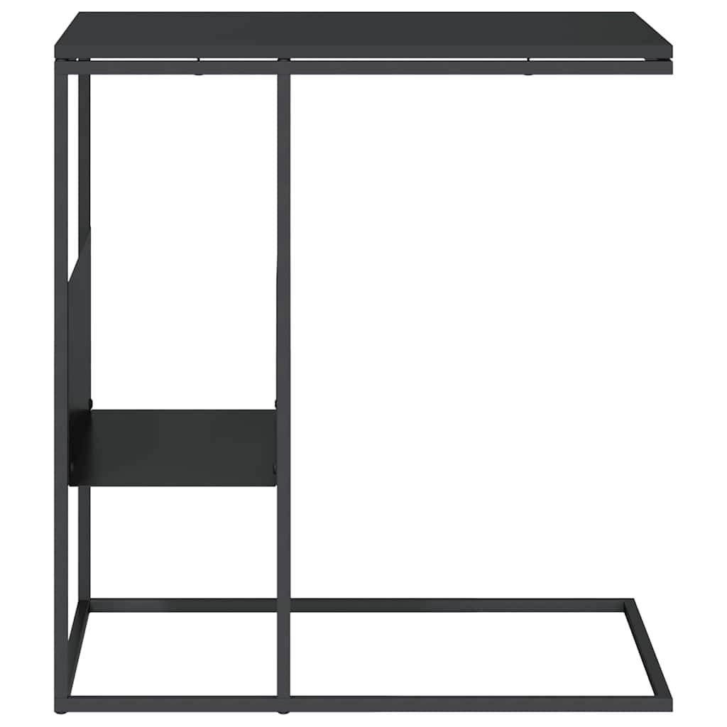 Bijzettafel 55x36x59,5 cm bewerkt hout zwart is nu te koop bij PeponiXL, paradijselijk wonen!