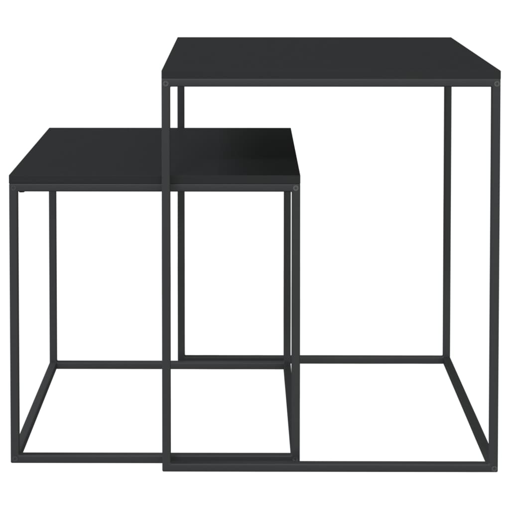 Salontafelset 2 st bewerkt hout en metaal is nu te koop bij PeponiXL, paradijselijk wonen!