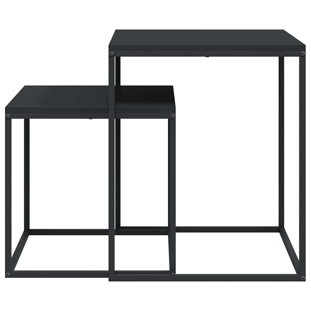 Salontafelset 2 st bewerkt hout en metaal is nu te koop bij PeponiXL, paradijselijk wonen!