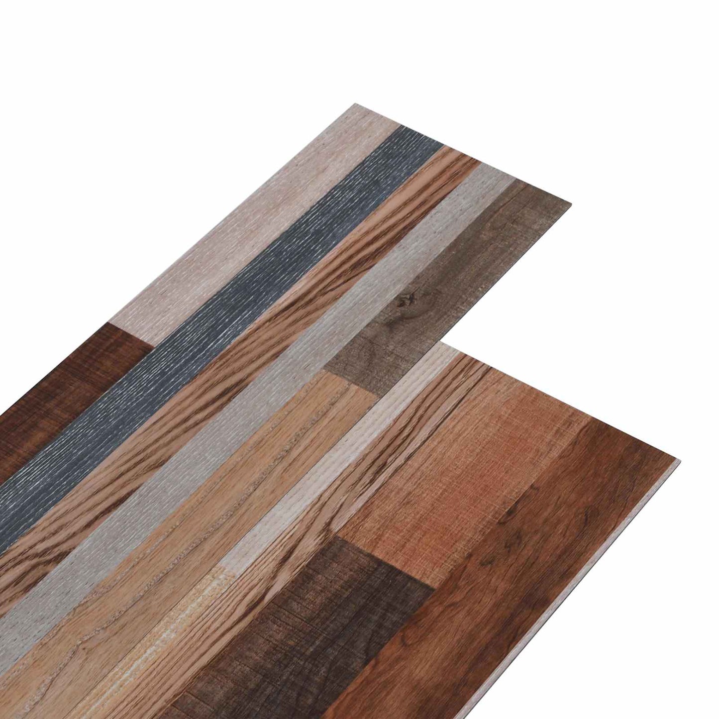 Vloerplanken 18 pcs Multikleur 2,51 m² PVC is nu te koop bij PeponiXL, paradijselijk wonen!