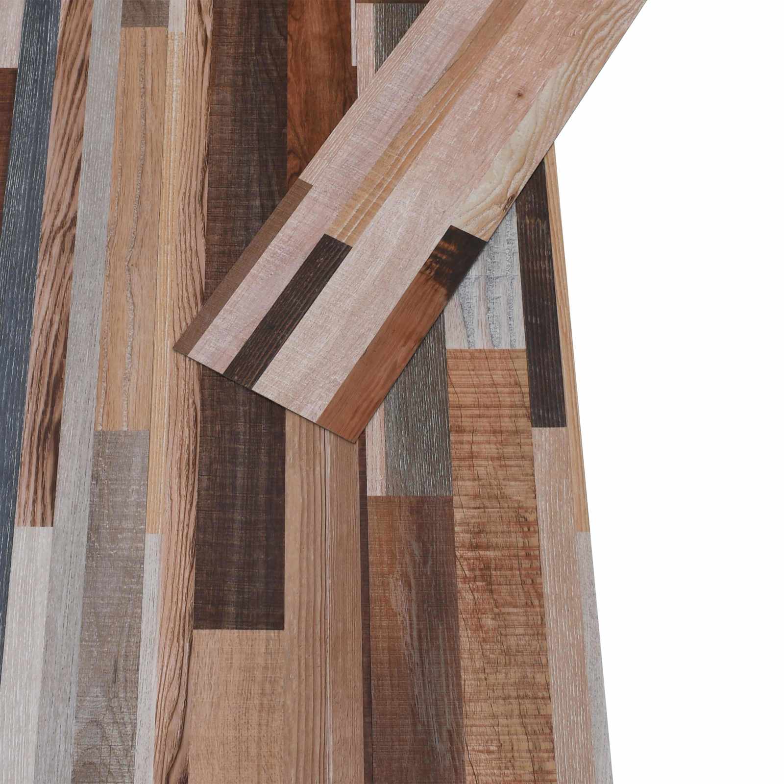 Vloerplanken 18 pcs Multikleur 2,51 m² PVC is nu te koop bij PeponiXL, paradijselijk wonen!