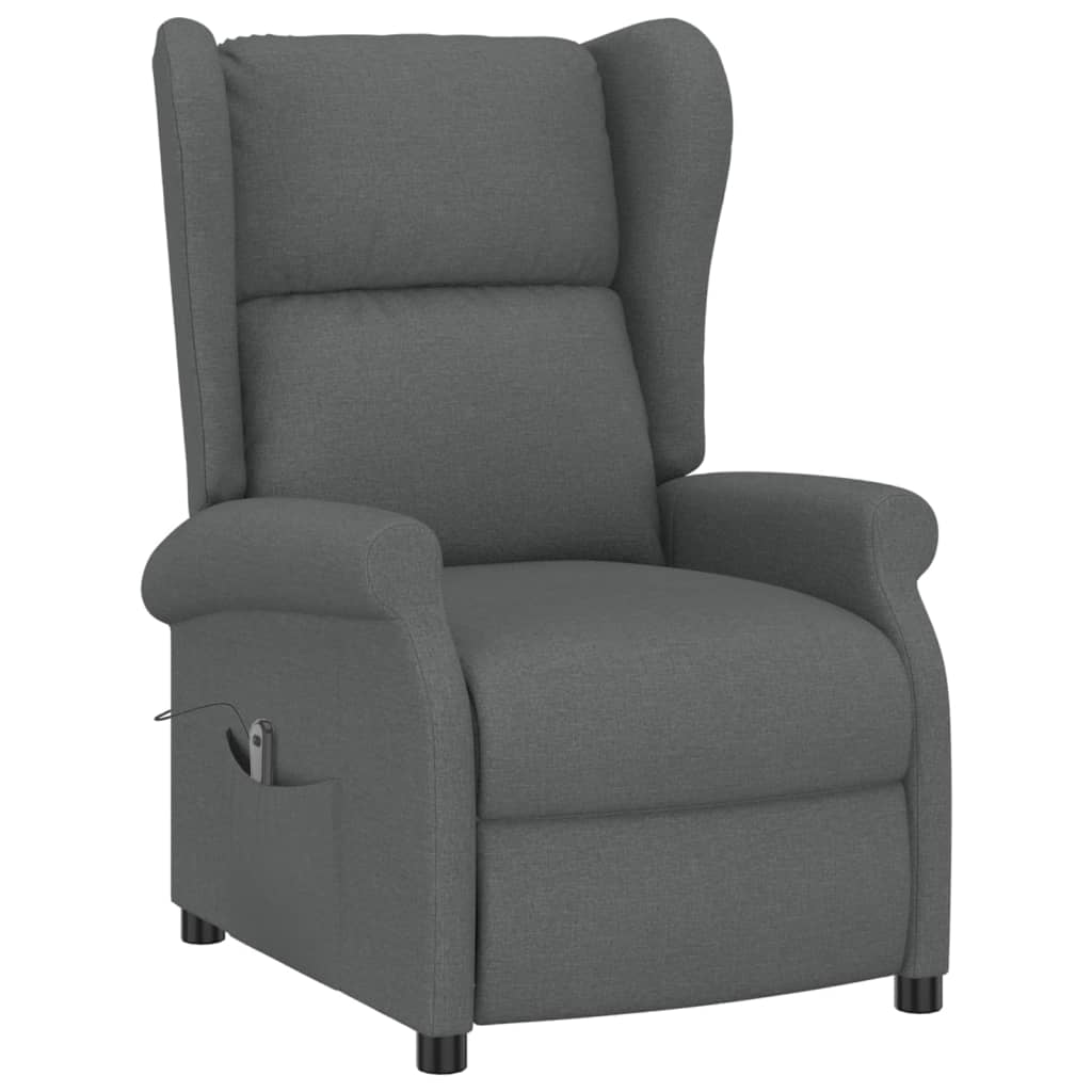 Fauteuil verstelbaar elektrisch stof grijs is nu te koop bij PeponiXL, paradijselijk wonen!