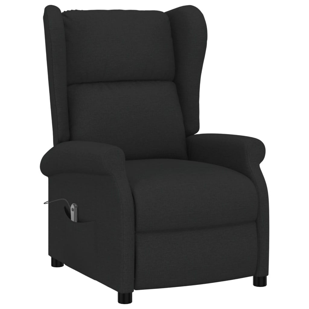 Fauteuil verstelbaar elektrisch stof zwart is nu te koop bij PeponiXL, paradijselijk wonen!