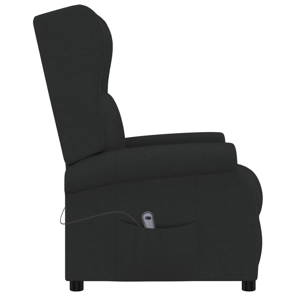 Fauteuil verstelbaar elektrisch stof zwart is nu te koop bij PeponiXL, paradijselijk wonen!