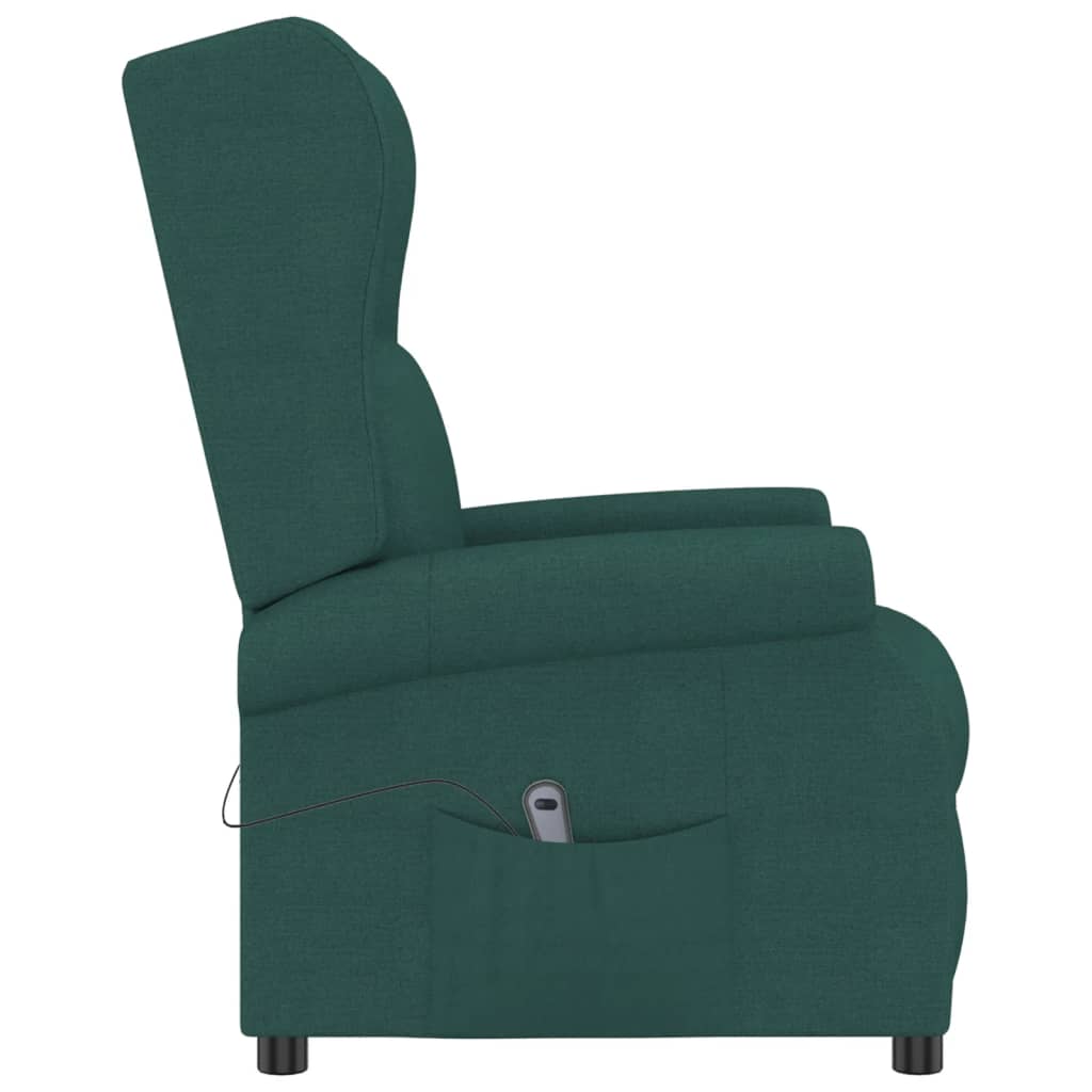 Fauteuil verstelbaar elektrisch stof donkergroen is nu te koop bij PeponiXL, paradijselijk wonen!