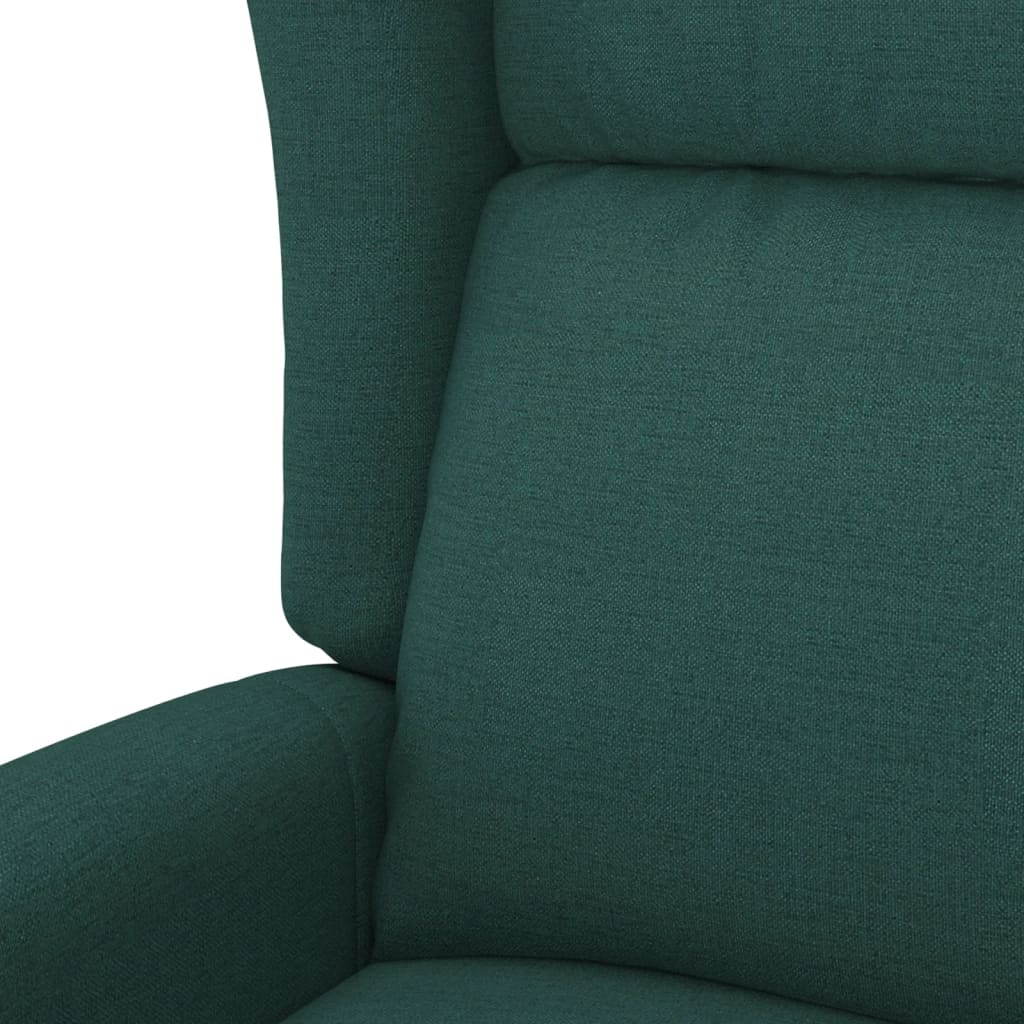 Fauteuil verstelbaar elektrisch stof donkergroen is nu te koop bij PeponiXL, paradijselijk wonen!