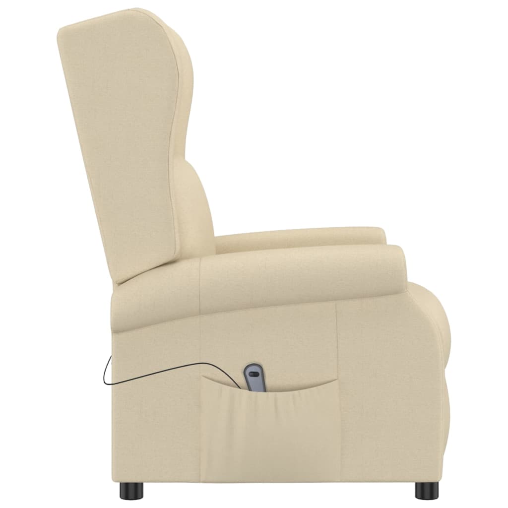 Fauteuil verstelbaar elektrisch stof crème is nu te koop bij PeponiXL, paradijselijk wonen!