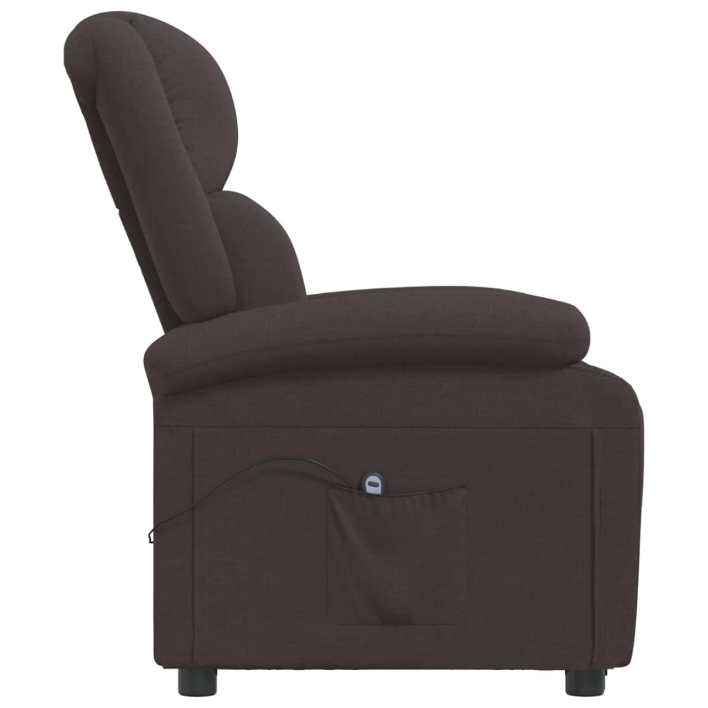 Fauteuil verstelbaar elektrisch stof donkerbruin is nu te koop bij PeponiXL, paradijselijk wonen!