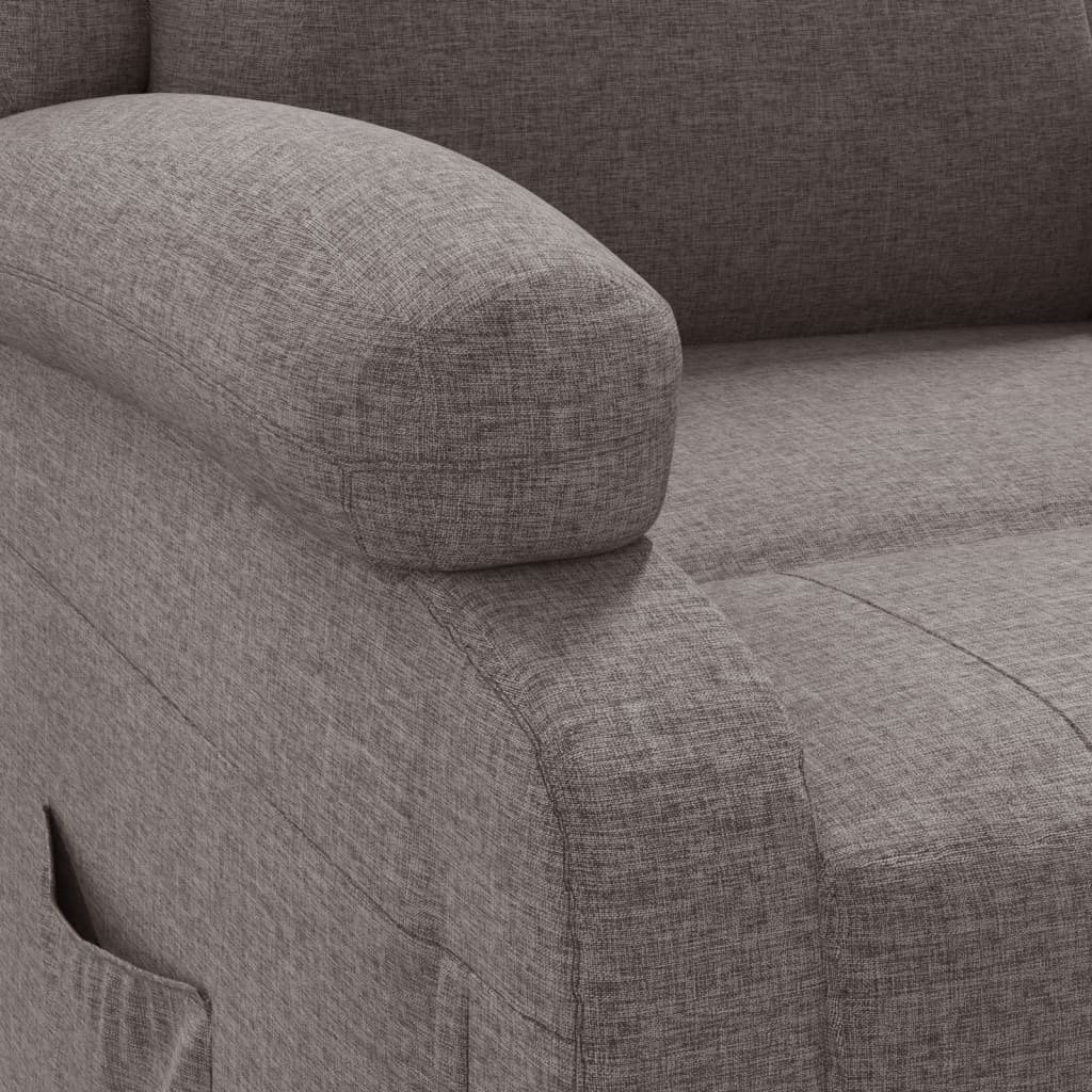 Fauteuil verstelbaar elektrisch stof taupe is nu te koop bij PeponiXL, paradijselijk wonen!