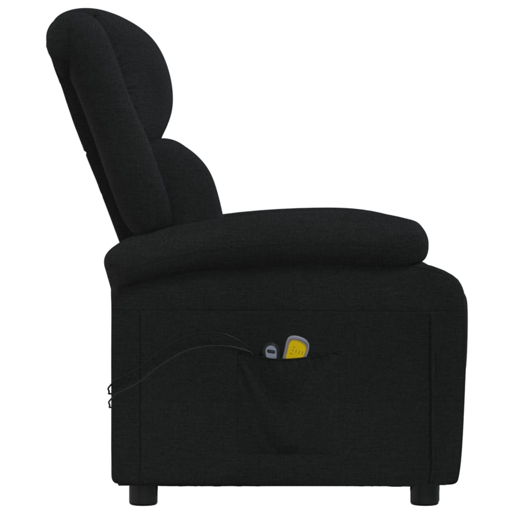 Massagestoel elektrisch stof zwart is nu te koop bij PeponiXL, paradijselijk wonen!
