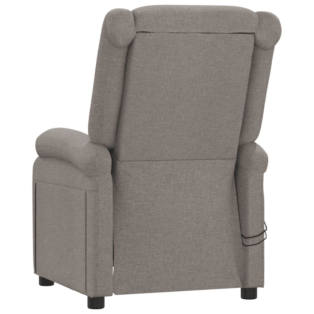 Massagestoel elektrisch stof taupe is nu te koop bij PeponiXL, paradijselijk wonen!