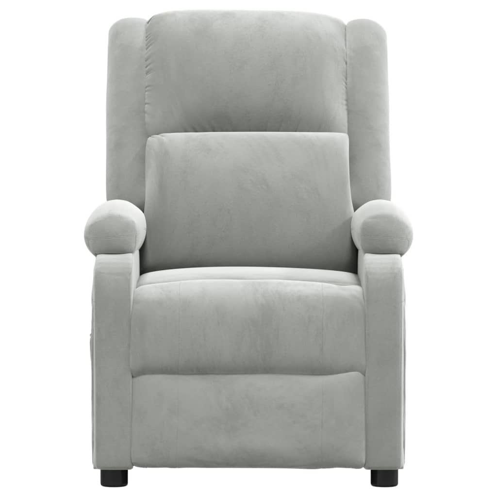 Fauteuil elektrisch verstelbaar stof lichtgrijs is nu te koop bij PeponiXL, paradijselijk wonen!