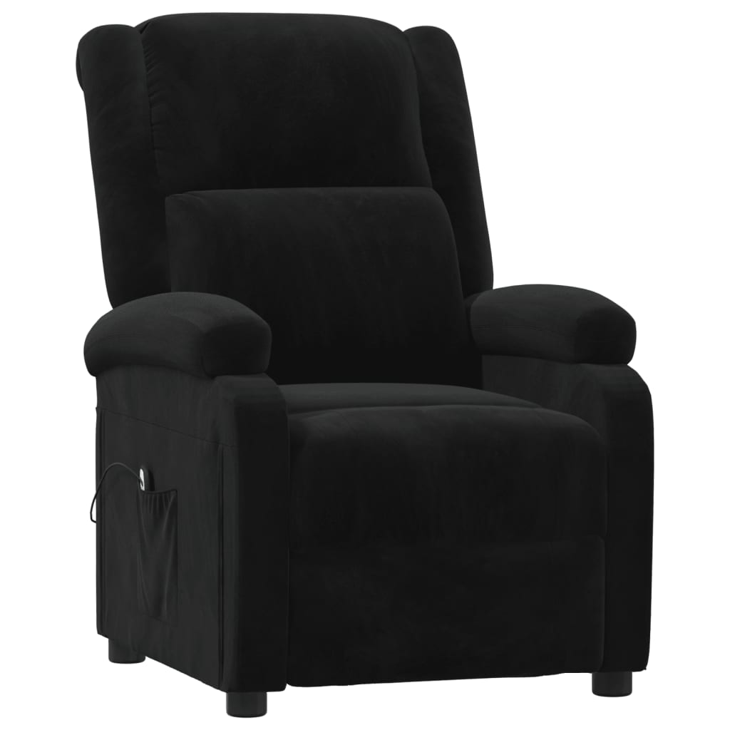 Fauteuil verstelbaar elektrisch stof zwart is nu te koop bij PeponiXL, paradijselijk wonen!