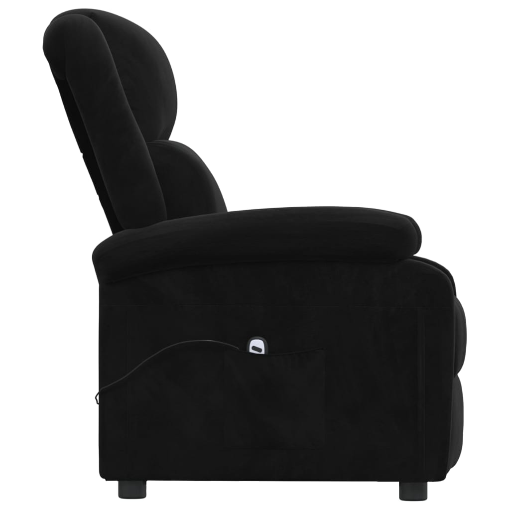 Fauteuil verstelbaar elektrisch stof zwart is nu te koop bij PeponiXL, paradijselijk wonen!