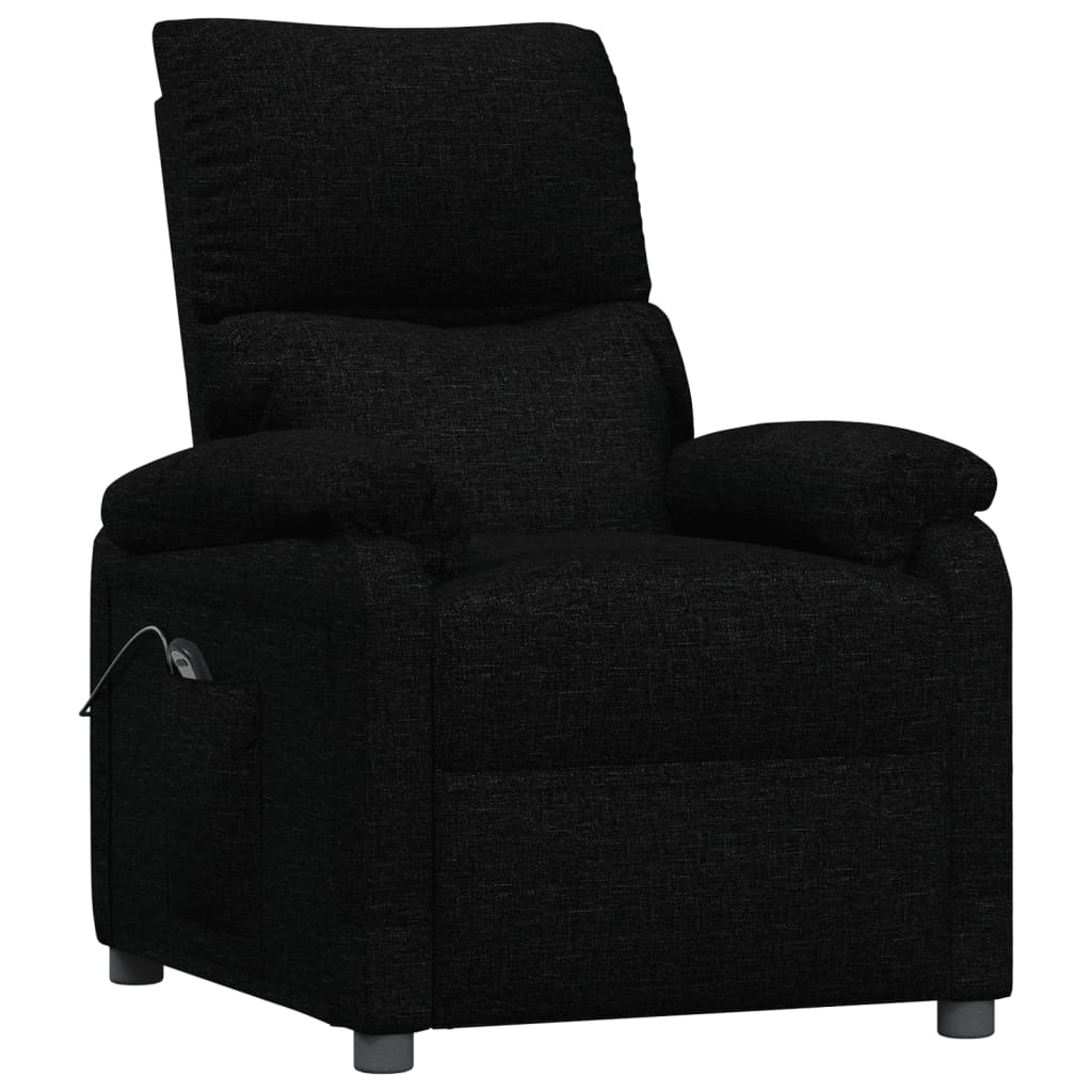 Fauteuil verstelbaar elektrisch stof zwart is nu te koop bij PeponiXL, paradijselijk wonen!