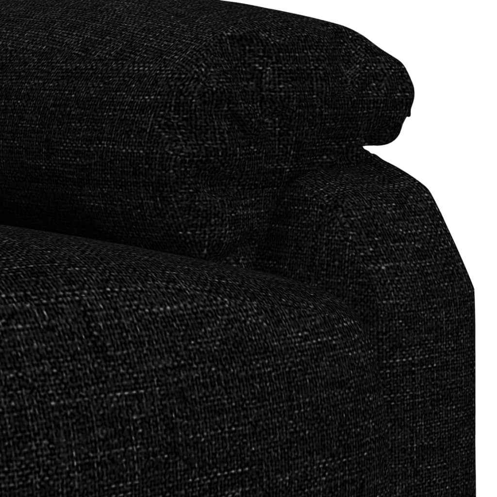 Fauteuil verstelbaar elektrisch stof zwart is nu te koop bij PeponiXL, paradijselijk wonen!